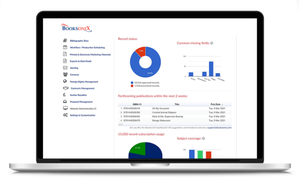 BooksoniX | Cloud-Based Title Management, ONIX & Publishing Management